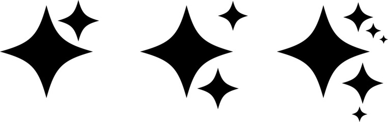 Artificial Intelligence Spark Icon Set , AI Sparkle Symbols Pack © Gill