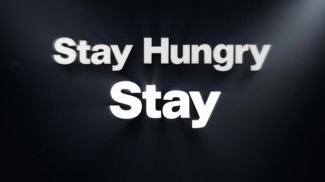 Motivational Business Presentation Background | Stay Hungry Stay Foolish Quote