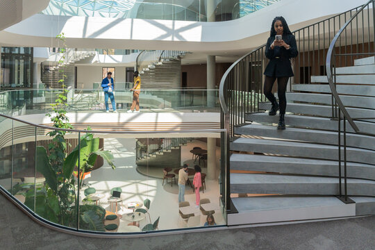 Modern Office Spiral Staircase