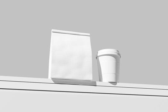 Modern Cafe Branding Mockup Design Set