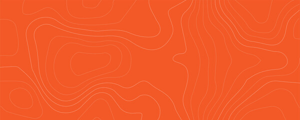 Burnt orange terrain map with thin white contour lines for rustic outdoor themed graphics © VxGFX