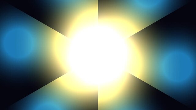 Vibrant Light Beams Radiating from Center.