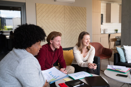 Collaborative Meeting in Modern Office