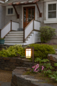 Landscape Architecture stone wall House
