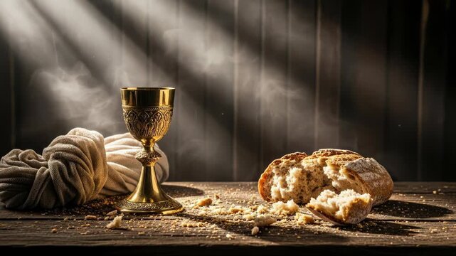 The Last Supper Jesus Christ religion theology Bible sacred communion bread wine chalice spiritual worship