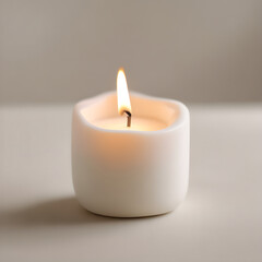 Scented aroma candle for relaxation and wellness.