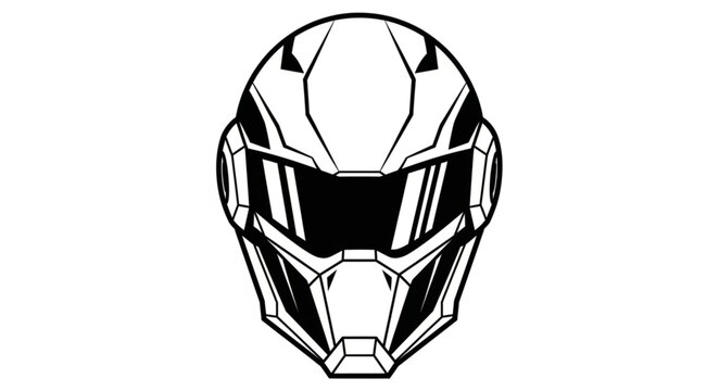 Futuristic helmet design with a visor and protective features for space exploration.