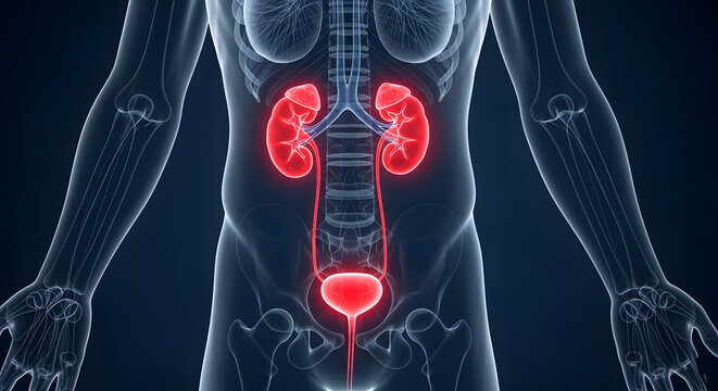 Human urinary system anatomy