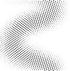 Wavy gradient halftone dots pattern texture background  © Miubewa 