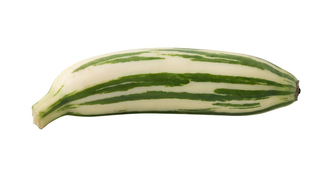 Single striped green and white cucamelon fruit isolated PNG with Transparent Background