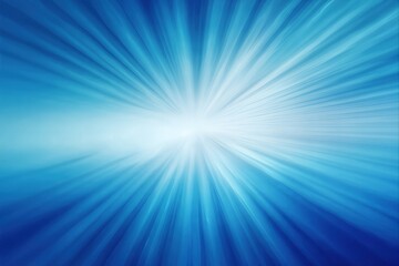 Gradient serenity in shades of blue with light center, radiating beams creating depth and dynamic motion, perfect for calming backgrounds in wellness and meditation themes