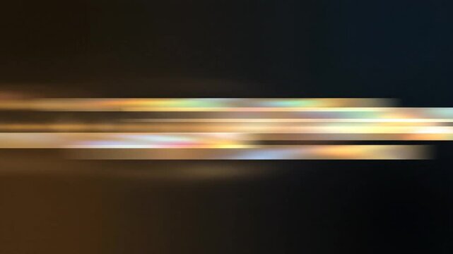 Blurry Headlights of Moving Car at Night.