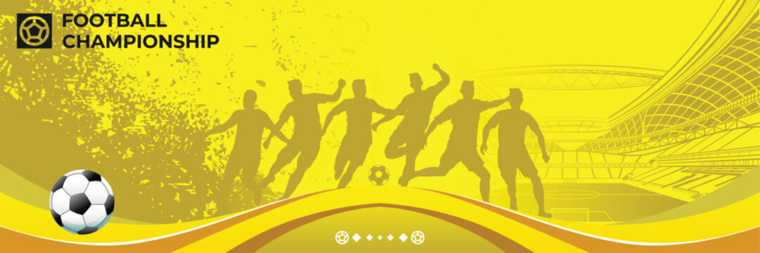 Soccer Sports Day Background Vector. International Sports Day Illustration. Graphic Design for the decoration of gift certificates, banners, and flyer