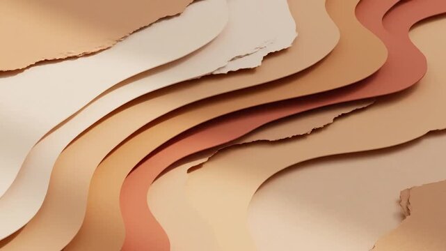 Abstract Wavy Layers in Motion.