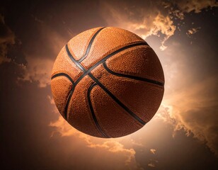 basketball ball on the court