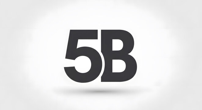 A simple design featuring the alphanumeric character combination 5b