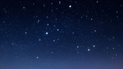 Obraz premium A deep blue night sky filled with countless bright twinkling stars and celestial bodies