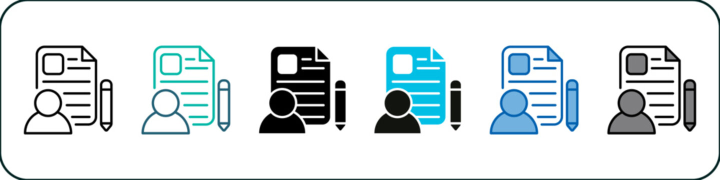 Registration Single Icon Pack Multistyle