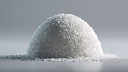 glossy white rice