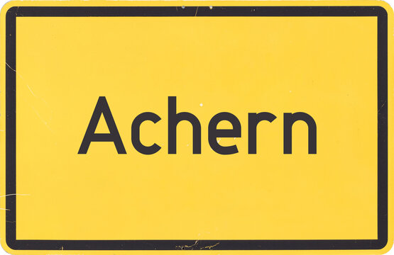 Ortsschild Achern