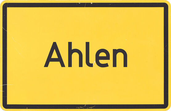 Ortsschild Ahlen