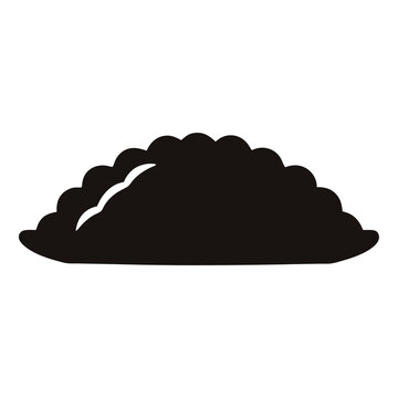 Empanada icon featuring a traditional pastry filled with a savory center