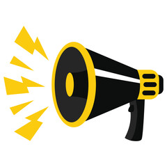 Vector megaphone loud announcement icon