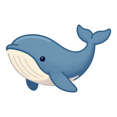 Naklejka premium Blue Whale Vector Icon