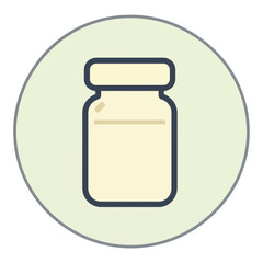 Obraz premium Simple Bottle Vector Icon