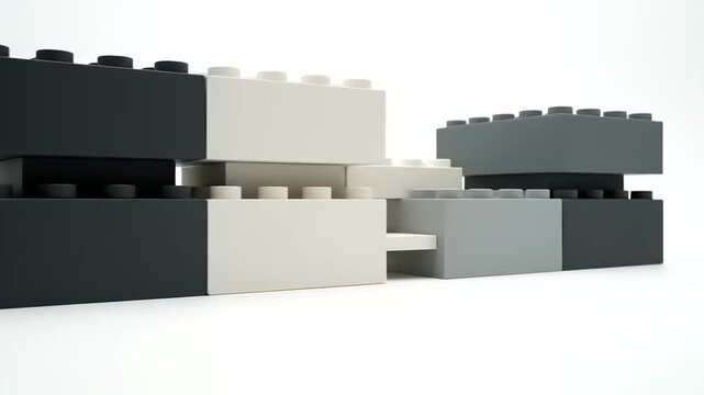 Lego Bricks Stacked in Various Colors.
