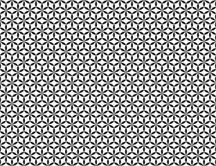 seamless botanical pattern of painted oriental motifs