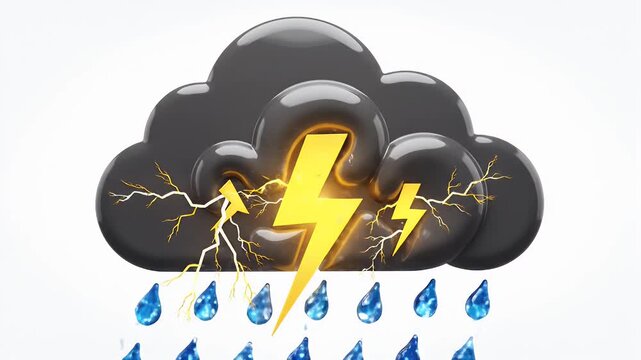 Dark gray cloud icon with a small central ring-shaped feature on light background