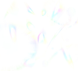 虹色の光が飛び散る透過素材