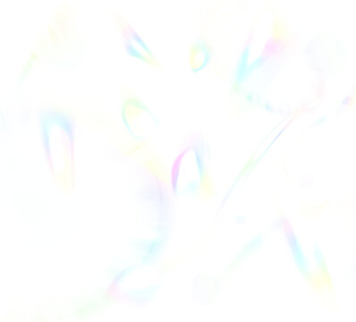 虹色の光が飛び散る透過素材