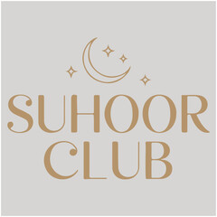 Obraz premium Suhoor Club.