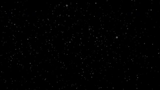 Floating, defocused dust particles in 3D space with subtle fade in effect, Atmospheric overlay animation with transparent alpha channel background, ideal for cinematic compositing