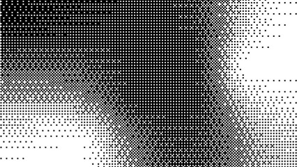 Bitmap effect Halftone Texture Gradient Pixel Dot. For web design app interfaces marketing graphic. Vector illustration