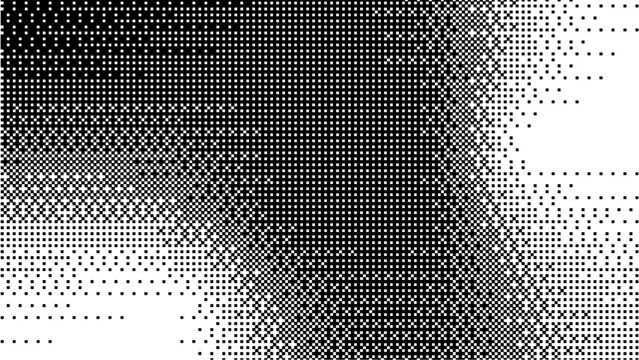 Bitmap effect Halftone Texture Gradient Pixel Dot. For web design app interfaces marketing graphic. Vector illustration