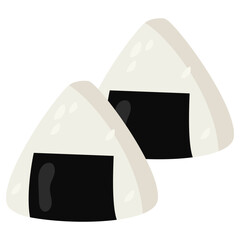 Two Japanese Onigiri Rice Balls