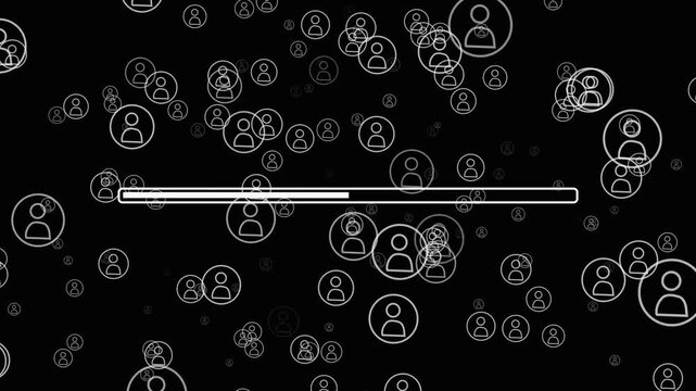 circle loding animation on a background.Beautiful Circle Loading icon animation. loading progress bar loading animation for website 4K Progress Bar Animation. loading bar 0-100 percent 4k