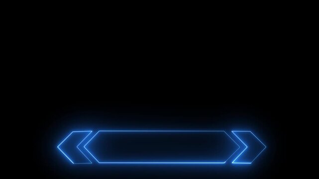 Neon Lower Third animation. Lower third neon line animation title. Simple and easy to use. Design lower third banner animation. Broadcast news lower third banner. 4k video
