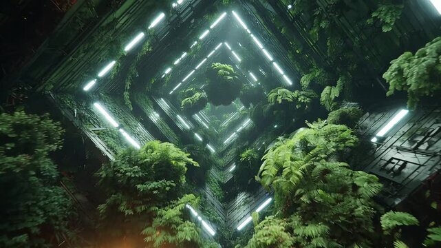 ネオンが照らす仮想の夜
超高層ビルと都市の夢幻