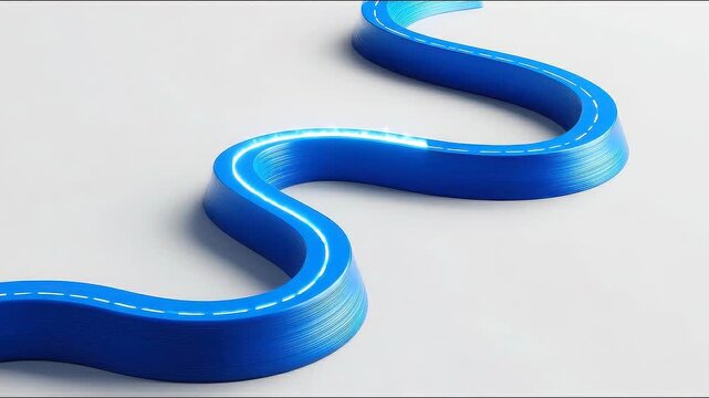 Evolving financial dialogue visualized as a flowing path guiding structured advisory conversations.