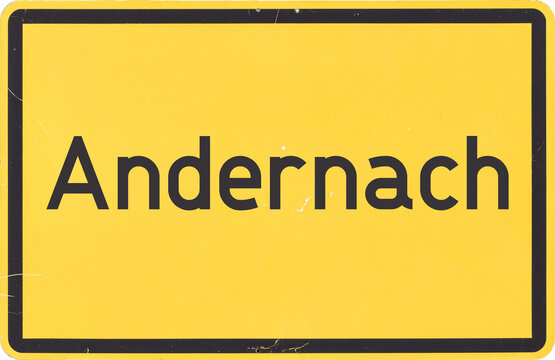 Ortsschild Andernach