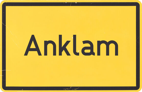 Ortsschild Anklam