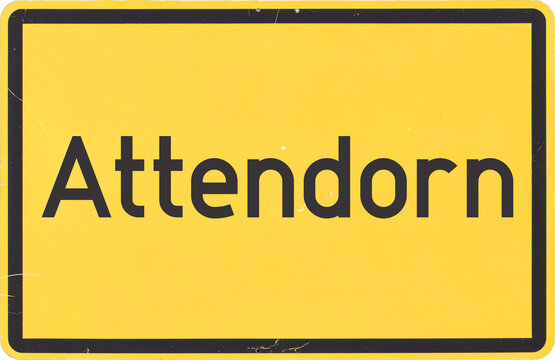 Ortsschild Attendorn