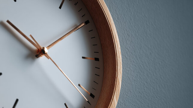 Modern and minimalist wall clock for home or office