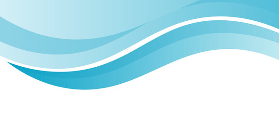 Blue and white business wave banner background. vector