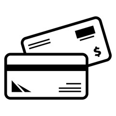 Credit cards payment vector icon