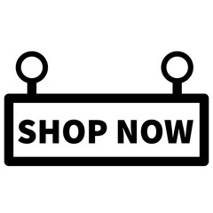 Shop Now Hanging Sign Icon
